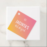 Etiquetas Para Recuerdos BAT MITZVAH gradiente amarillo rosa estrella moder<br><div class="desc">por kat massard >> https://linktr.ee/simplysweetpaperie <<</div>