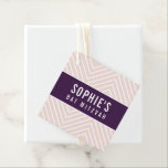 Etiquetas Para Recuerdos BAT MITZVAH moda moderna geométrica berenjena sonr<br><div class="desc">por kat massard >> https://linktr.ee/simplysweetpaperie <<< Una etiqueta simple y personalizada que es perfecta para etiquetas de favor para su evento especial.</div>