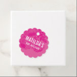 Etiquetas Para Recuerdos BAT MITZVAH moderno elegante bonito floral rosa<br><div class="desc">por kat massard >> https://linktr.ee/simplysweetpaperie <<</div>