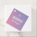 Etiquetas Para Recuerdos BAT MITZVAH moderno estrella gradiente púrpura ros<br><div class="desc">por kat massard >> https://linktr.ee/simplysweetpaperie <<</div>