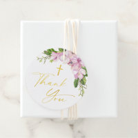 Bautismo chica Flores rosas y gracias groseras