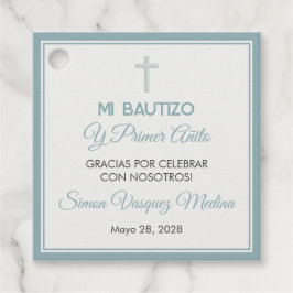 Etiquetas Para Recuerdos Bautizo y Primer Añito bautismo y primer cumpleaño