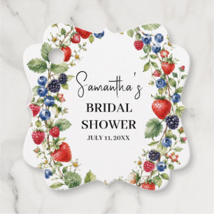 Etiquetas Para Recuerdos Baya enamorada Bayas de fresa Baby Shower nupcial