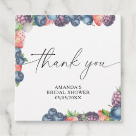 Etiquetas Para Recuerdos Bayas de acuarela - texto de baya dulce