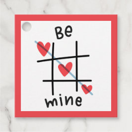 Etiquetas Para Recuerdos Be Mine Tic Tac Toe El día de San Valentín Gift Et