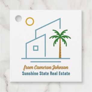 Etiquetas Para Recuerdos Beach Real Estate Company Cute Personalizable