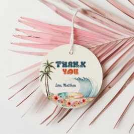 Etiquetas Para Recuerdos Beach Tropical Surf Gracias