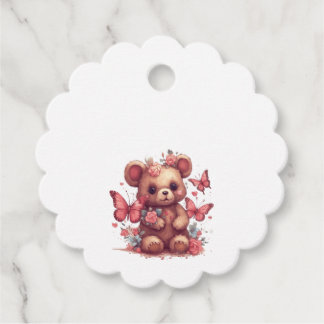 Etiquetas Para Recuerdos Bear de mariposa