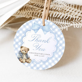 Etiquetas Para Recuerdos Bearly Wait Elegant Bear Baby Shower