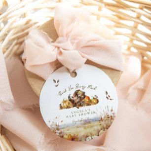Etiquetas Para Recuerdos Bearly Wait Fall Woodland Watercolor Baby Shower