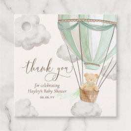 Etiquetas Para Recuerdos Bearly Wait Teddy Bear Mint Gracias Baby Shower