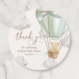 Etiquetas Para Recuerdos Bearly Wait Teddy Bear Mint Gracias Baby Shower