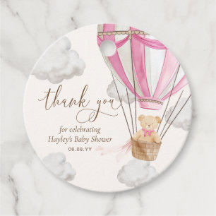 Etiquetas Para Recuerdos Bearly Wait Teddy Bear Pink Gracias Baby Shower