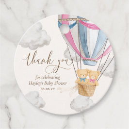 Etiquetas Para Recuerdos Bearly Wait Teddy Bear Thank You Twins Baby Shower