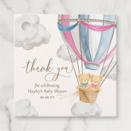 Etiquetas Para Recuerdos Bearly Wait Teddy Bear Thank You Twins Baby Shower