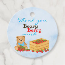 Beary Berry Cute Blue Boy Strawberry Cub Cumpleaño
