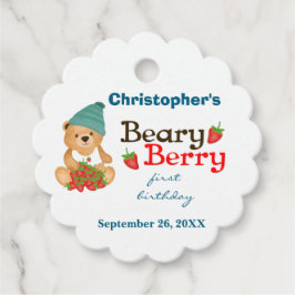 Etiquetas Para Recuerdos Beary Berry Primer cumpleaños Cute Kid Strawberrie