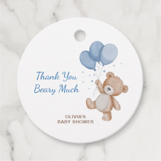 Etiquetas Para Recuerdos Beary Much Baby Shower Thank You