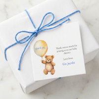 Bebé ducha gracias lindo oso de peluche