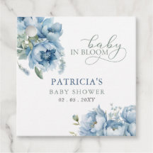 Bebé en Bloom Blue Floral Boy Baby Shower