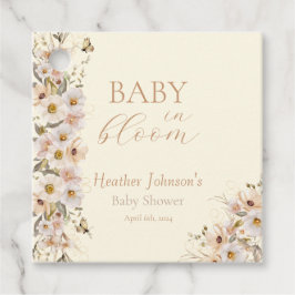 Etiquetas Para Recuerdos Bebé En Bloom Boho Neutral Baby Shower