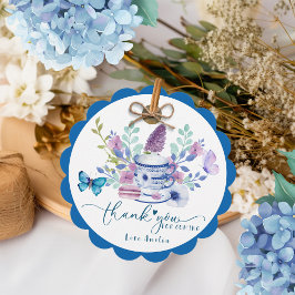 Etiquetas Para Recuerdos Bebé está preparando té fiesta Bebé ducha Gracias