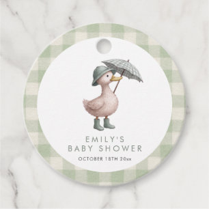 Etiquetas Para Recuerdos Bebé Patito Neutral Baby Shower