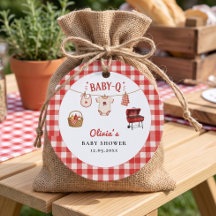 Bebé Q Baby Shower Cordel de cuadros y parrilla