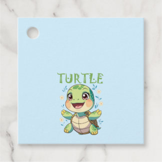 Etiquetas Para Recuerdos Bebé Tortuga Adorable 