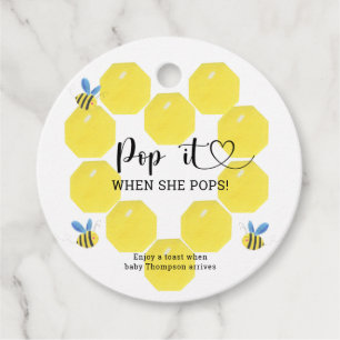 Etiquetas Para Recuerdos Bee Pop it When ella pops