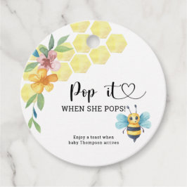 Etiquetas Para Recuerdos Bee Pop it When ella pops