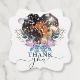 Etiquetas Para Recuerdos Bella Boda de Invierno Gracias