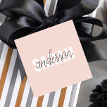 Etiquetas Para Recuerdos Belleza rosa pastel moderna Personalizada<br><div class="desc">Belleza rosa pastel moderna Personalizada</div>
