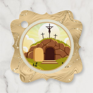 Etiquetas Para Recuerdos Bendiciones del Domingo de Pascua Feliz   Ha Resuc