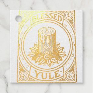 Etiquetas Para Recuerdos Bendita Fiesta Pagana de Yule y Yuletide