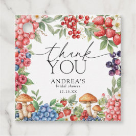 Etiquetas Para Recuerdos Berries Botánicas Gracias Por Favor