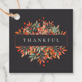 Etiquetas Para Recuerdos Berries rojos y otoño dejan al Personalizado Brown