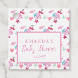 Etiquetas Para Recuerdos Berry dulce dulce rosa Valentine Baby Shower