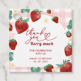 Etiquetas Para Recuerdos Berry Primer Chica de cumpleaños primer cumpleaños