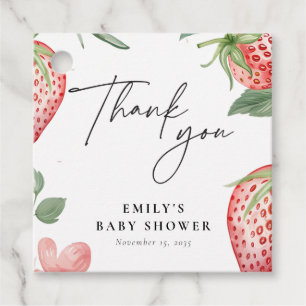 Etiquetas Para Recuerdos Berry Sweet Floral Baby Shower