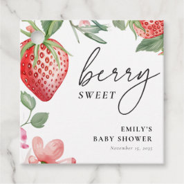 Etiquetas Para Recuerdos Berry Sweet Floral Baby Shower