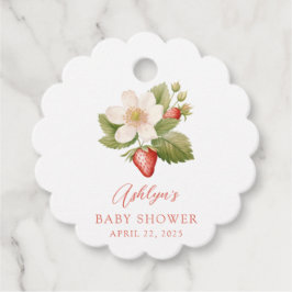 Etiquetas Para Recuerdos Berry Sweet Red Strawberry Baby Shower Favorito Et