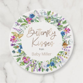 Etiquetas Para Recuerdos Besos de mariposa Gracias