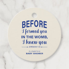 Etiquetas Para Recuerdos Biblia contra Baby Shower Jeremiah Christian Moder