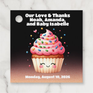 Etiquetas Para Recuerdos Bienvenidos a Baby Shower a Cupcake Cute L'il