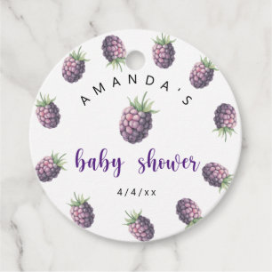 Etiquetas Para Recuerdos Blackberries - Ducha para bebés