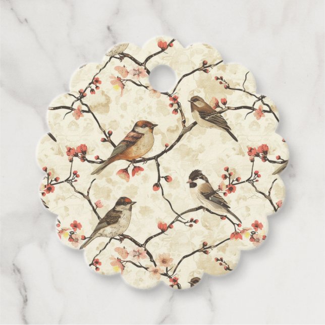 Etiquetas Para Recuerdos Blossom and Song (Anverso)