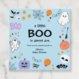 Etiquetas Para Recuerdos Blue A Little Boo Cum Ghost Halloween Baby Shower