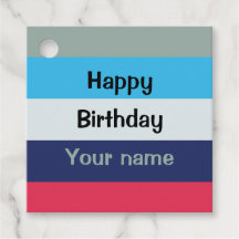 Blue And Burgundy Feliz Cumpleaños
