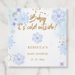 Etiquetas Para Recuerdos Blue Baby it Cold Outside Winter Baby Shower
